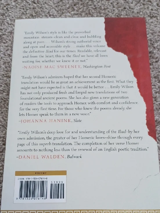 The Iliad by Homer - Emily Wilson Translation - Picture 2 of 3